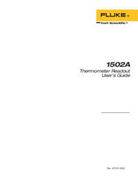 Thumbnail of document Manual - 1502A / 1504 Thermometer Readout